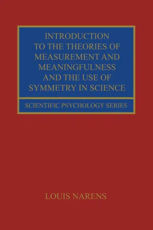 Introduction to the Theories of Measurement and Meaningfulness and the Use of Symmetry in Science