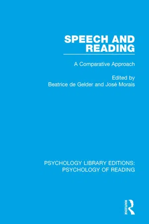 Speech and Reading