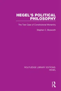 Hegel's Political Philosophy_cover