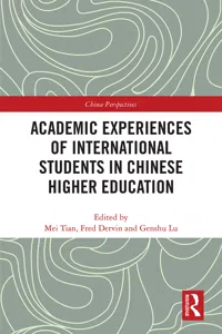 Academic Experiences of International Students in Chinese Higher Education_cover