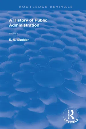 A History of Public Administration