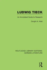 Ludwig Tieck_cover