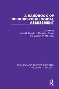 A Handbook of Neuropsychological Assessment_cover