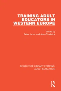 Training Adult Educators in Western Europe_cover