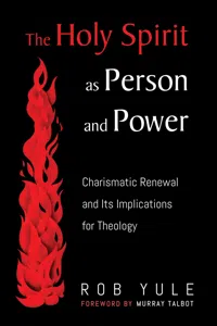 The Holy Spirit as Person and Power_cover