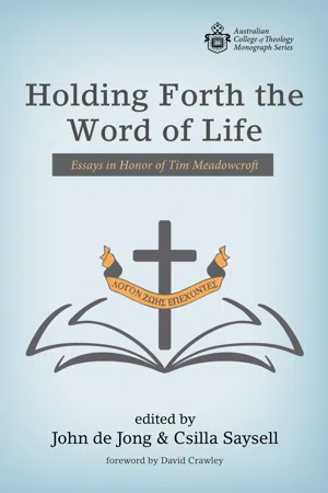 Holding Forth the Word of Life