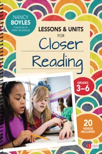 Lessons and Units for Closer Reading, Grades 3-6_cover