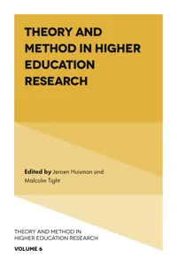 Theory and Method in Higher Education Research_cover