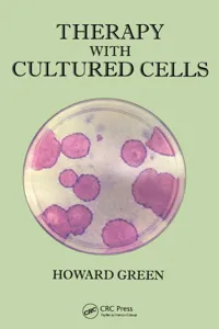 Therapy with Cultured Cells_cover