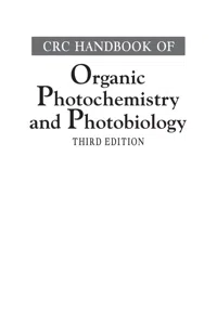 CRC Handbook of Organic Photochemistry and Photobiology, Third Edition - Two Volume Set_cover