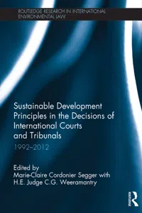 Sustainable Development Principles in the Decisions of International Courts and Tribunals_cover