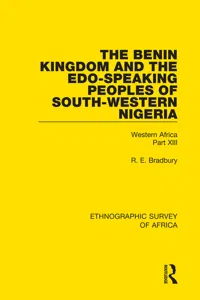 The Benin Kingdom and the Edo-Speaking Peoples of South-Western Nigeria_cover