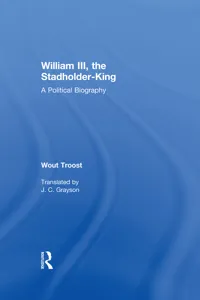 William III, the Stadholder-King_cover