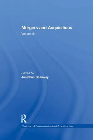 Mergers and Acquisitions