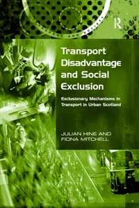 Transport Disadvantage and Social Exclusion_cover