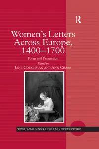 Women's Letters Across Europe, 1400–1700_cover