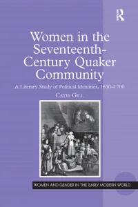 Women in the Seventeenth-Century Quaker Community_cover