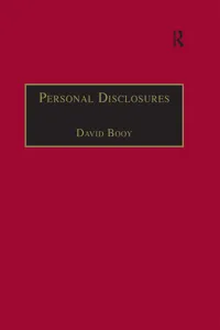 Personal Disclosures_cover