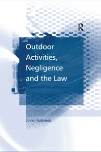 Outdoor Activities, Negligence and the Law_cover