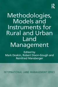 Methodologies, Models and Instruments for Rural and Urban Land Management_cover