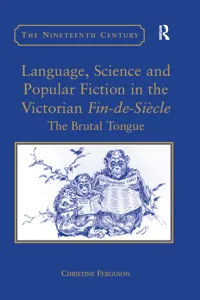 Language, Science and Popular Fiction in the Victorian Fin-de-Siècle_cover