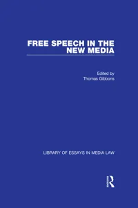 Free Speech in the New Media_cover