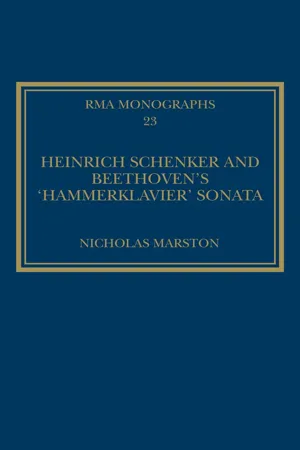 Heinrich Schenker and Beethoven's 'Hammerklavier' Sonata