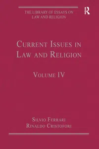 Current Issues in Law and Religion_cover