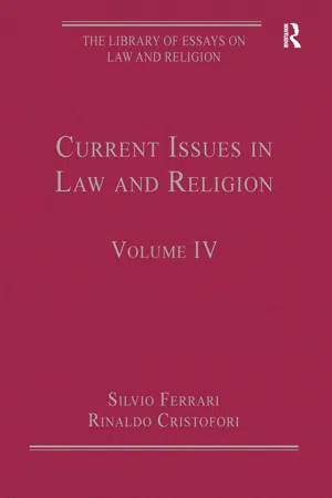 Current Issues in Law and Religion