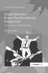 Greek Rebetiko from a Psychocultural Perspective_cover