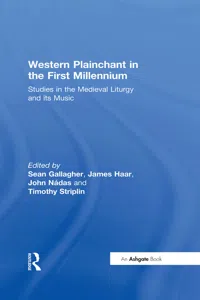 Western Plainchant in the First Millennium_cover