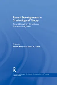 Recent Developments in Criminological Theory_cover