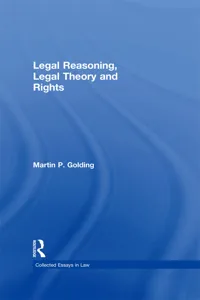 Legal Reasoning, Legal Theory and Rights_cover