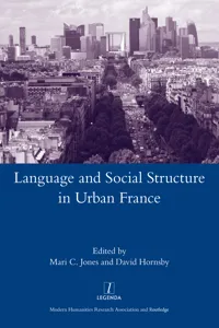 Language and Social Structure in Urban France_cover