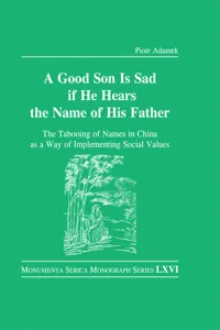 Good Son is Sad If He Hears the Name of His Father_cover