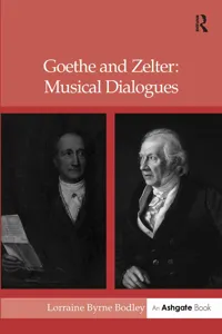 Goethe and Zelter: Musical Dialogues_cover