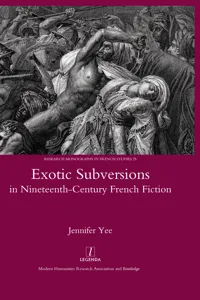 Exotic Subversions in Nineteenth-century French Fiction_cover