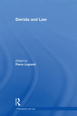 Derrida and Law