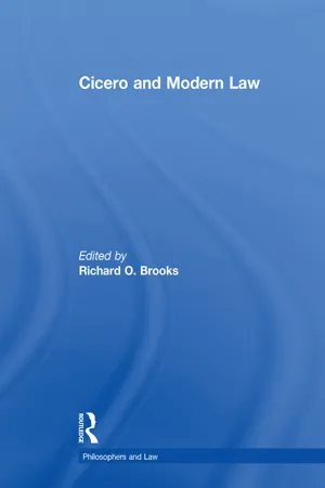 Cicero and Modern Law