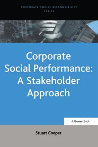 Corporate Social Performance: A Stakeholder Approach_cover