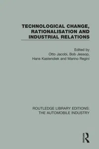 Technological Change, Rationalisation and Industrial Relations_cover