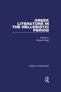 Greek Literature in the Hellenistic Period_cover