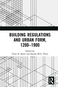 Building Regulations and Urban Form, 1200-1900_cover