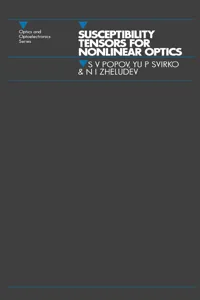 Susceptibility Tensors for Nonlinear Optics_cover