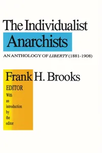 The Individualist Anarchists_cover