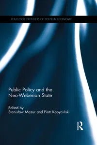 Public Policy and the Neo-Weberian State_cover