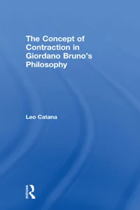 The Concept of Contraction in Giordano Bruno's Philosophy_cover