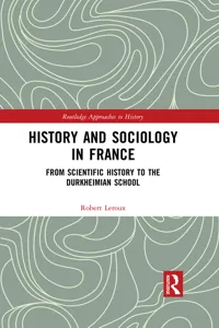 History and Sociology in France_cover