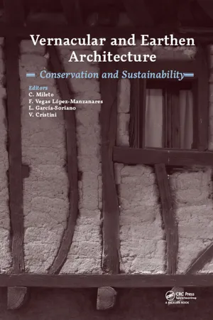 Vernacular and Earthen Architecture: Conservation and Sustainability