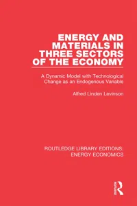 Energy and Materials in Three Sectors of the Economy_cover